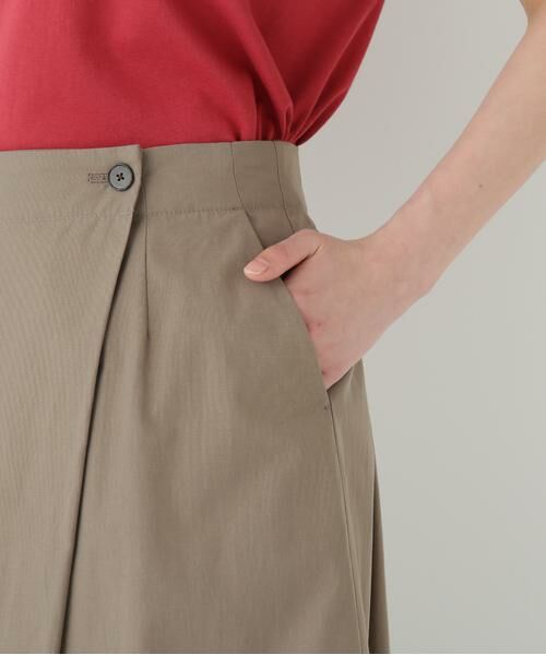 human woman / ヒューマンウーマン スカート | ◆コットンキュプラウェザーラップフレアースカート | 詳細8