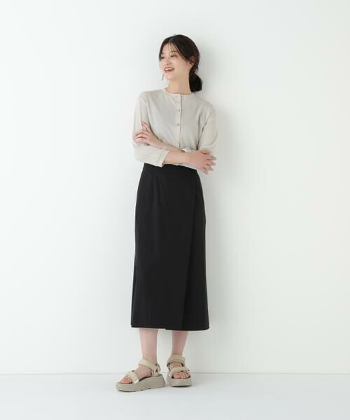 human woman / ヒューマンウーマン スカート | ◆コットンキュプラウェザーラップフレアースカート | 詳細14