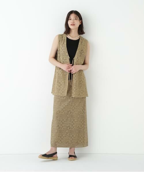 human woman / ヒューマンウーマン スカート | ◆ジオメトリックレーススカート | 詳細10