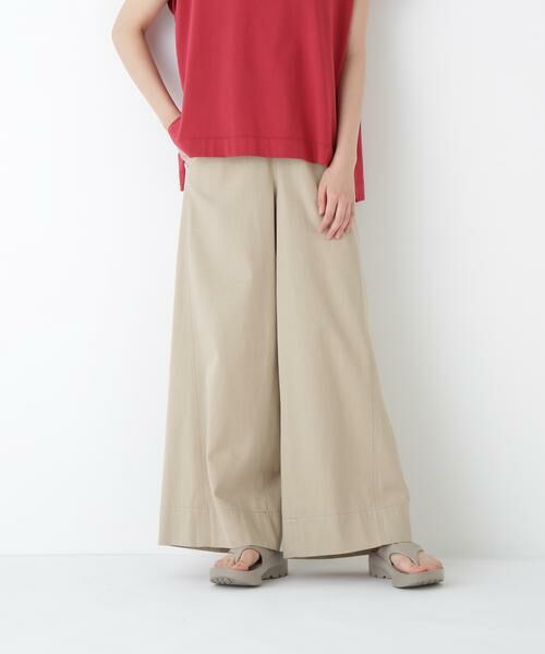 human woman/ヒューマンウーマン ◆ライトオンスデニムツイストバギーパンツ ベージュ SS human woman/ヒューマンウーマン ◆ライトオンスデニムツイストバギーパンツ ベージュ SS