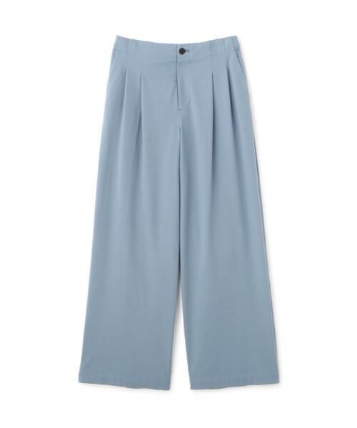 human woman / ヒューマンウーマン パンツ | ◆プレーティング天竺タックセミワイドパンツ | 詳細1