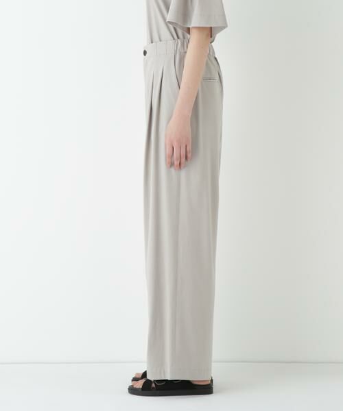 human woman / ヒューマンウーマン パンツ | ◆プレーティング天竺タックセミワイドパンツ | 詳細11