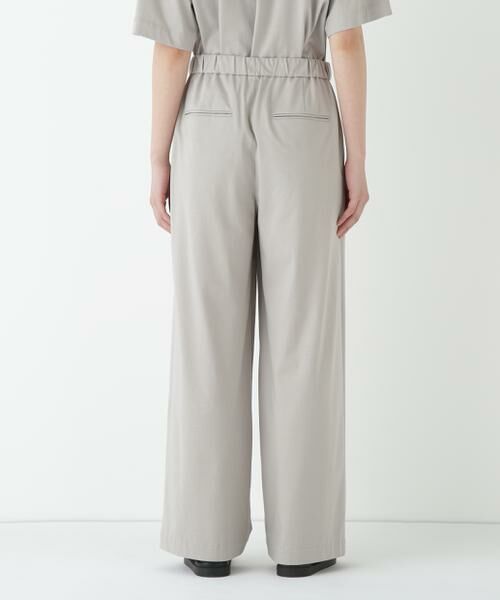 human woman / ヒューマンウーマン パンツ | ◆プレーティング天竺タックセミワイドパンツ | 詳細12