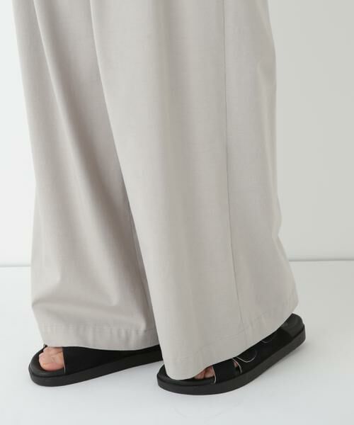 human woman / ヒューマンウーマン パンツ | ◆プレーティング天竺タックセミワイドパンツ | 詳細15