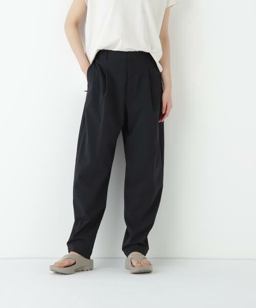 human woman/ヒューマンウーマン ◆ナイロンタスランストレッチパンツ ブラック M human woman/ヒューマンウーマン ◆ナイロンタスランストレッチパンツ ブラック M