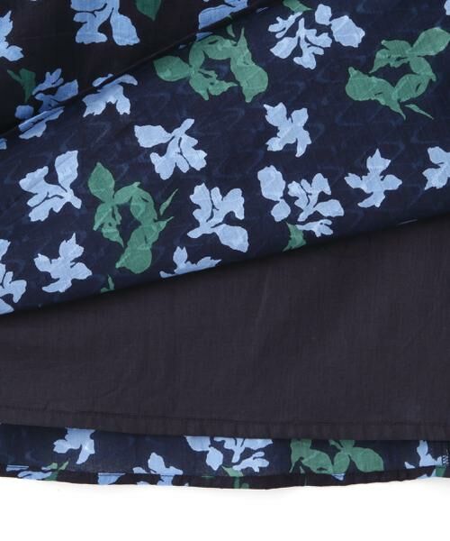 human woman / ヒューマンウーマン ワンピース | ◆インドドビーリーフプリントフレンチドルマンスリーブワンピース | 詳細11