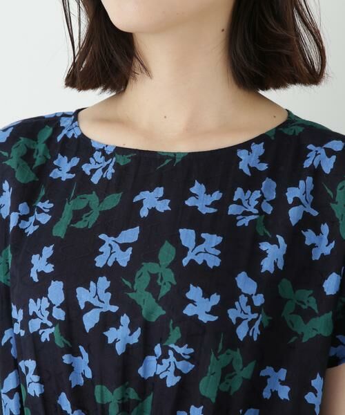 human woman / ヒューマンウーマン ワンピース | ◆インドドビーリーフプリントフレンチドルマンスリーブワンピース | 詳細5