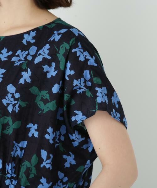 human woman / ヒューマンウーマン ワンピース | ◆インドドビーリーフプリントフレンチドルマンスリーブワンピース | 詳細6