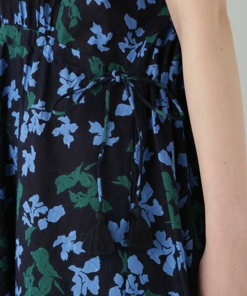 human woman / ヒューマンウーマン ワンピース | ◆インドドビーリーフプリントフレンチドルマンスリーブワンピース | 詳細7