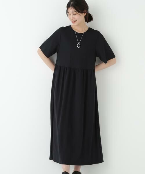 human woman / ヒューマンウーマン ワンピース | ◆ＲＮスムースギャザーＡラインワンピース | 詳細2