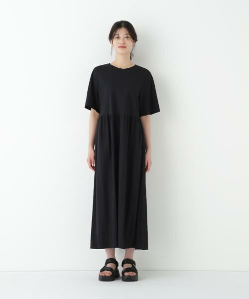 human woman / ヒューマンウーマン ワンピース | ◆ＲＮスムースギャザーＡラインワンピース | 詳細5