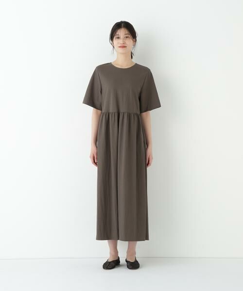 human woman / ヒューマンウーマン ワンピース | ◆ＲＮスムースギャザーＡラインワンピース | 詳細11