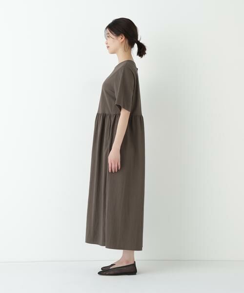 human woman / ヒューマンウーマン ワンピース | ◆ＲＮスムースギャザーＡラインワンピース | 詳細12