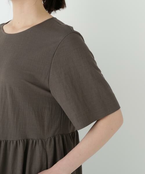 human woman / ヒューマンウーマン ワンピース | ◆ＲＮスムースギャザーＡラインワンピース | 詳細15