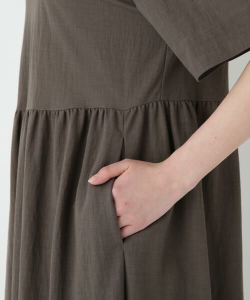 human woman / ヒューマンウーマン ワンピース | ◆ＲＮスムースギャザーＡラインワンピース | 詳細16