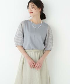 human woman / ヒューマンウーマン 【汗ジミ軽減】バック刺繍ロゴプルオーバー 汗ジミ軽減】バック刺繍ロゴプルオーバー | human woman