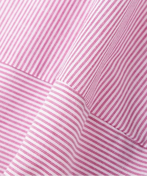 human woman / ヒューマンウーマン カットソー | ◆シアーストライプドッキングＶネックカットソープルオーバー | 詳細10