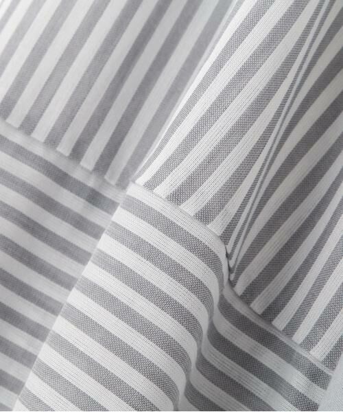 human woman / ヒューマンウーマン カットソー | ◆シアーストライプドッキングＶネックカットソープルオーバー | 詳細17