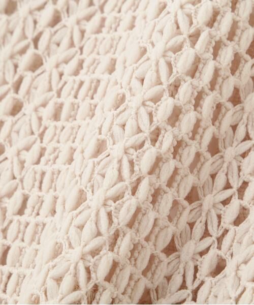 human woman / ヒューマンウーマン カットソー | ◆クロッシェレース半袖シャツ | 詳細9