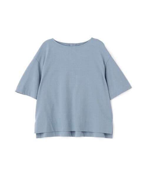 human woman / ヒューマンウーマン カットソー | ◆プレーティング天竺タックスリーブボートネックプルオーバー | 詳細1