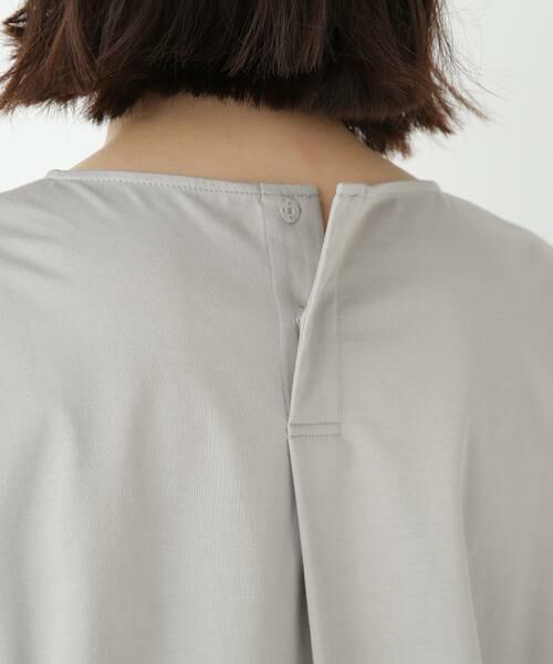 human woman / ヒューマンウーマン カットソー | ◆プレーティング天竺タックスリーブボートネックプルオーバー | 詳細15