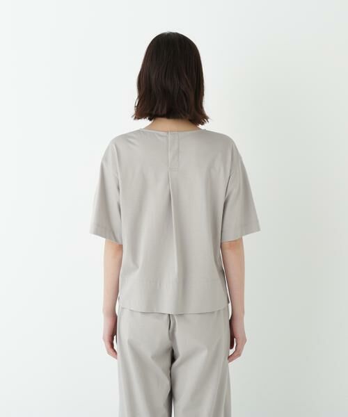 human woman / ヒューマンウーマン カットソー | ◆プレーティング天竺タックスリーブボートネックプルオーバー | 詳細11