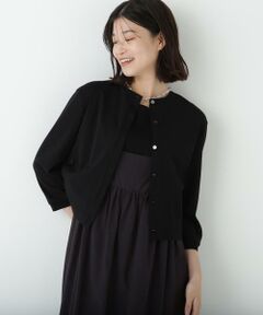 human woman / ヒューマンウーマン カットソー | ◆クルーネックフライスカットソーカーディガン