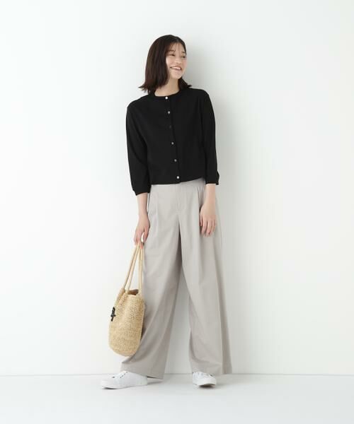 human woman / ヒューマンウーマン カットソー | ◆クルーネックフライスカットソーカーディガン | 詳細4