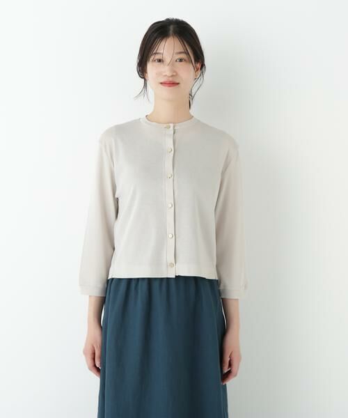 human woman / ヒューマンウーマン カットソー | ◆クルーネックフライスカットソーカーディガン | 詳細16