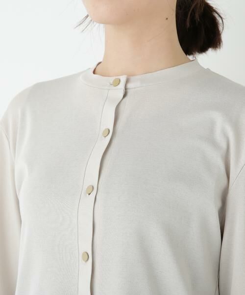 human woman / ヒューマンウーマン カットソー | ◆クルーネックフライスカットソーカーディガン | 詳細19