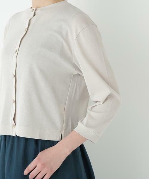 human woman / ヒューマンウーマン カットソー | ◆クルーネックフライスカットソーカーディガン | 詳細20