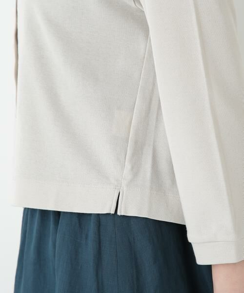 human woman / ヒューマンウーマン カットソー | ◆クルーネックフライスカットソーカーディガン | 詳細21