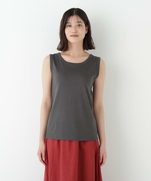 human woman / ヒューマンウーマン カットソー | ◆オーガニックコットンタンクトップ | 詳細7