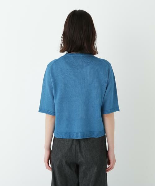 human woman / ヒューマンウーマン ニット・セーター | ◆ミドルゲージギマクルーネック半袖カーディガン | 詳細6