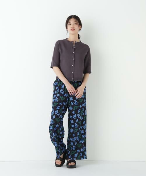 human woman / ヒューマンウーマン ニット・セーター | ◆ミドルゲージギマクルーネック半袖カーディガン | 詳細19