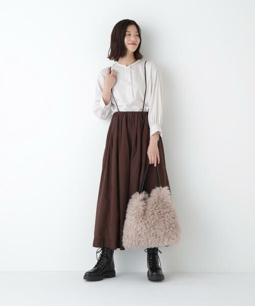 human woman / ヒューマンウーマン シャツ・ブラウス | ◆綿シルクスキッパーブラウス | 詳細3