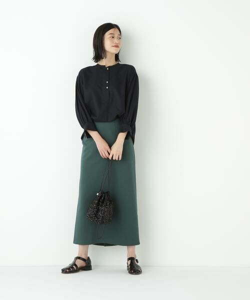 human woman / ヒューマンウーマン シャツ・ブラウス | ◆綿シルクスキッパーブラウス | 詳細15