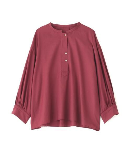 【はな様】DES PRES スパンシルクチェック ブラウス ネイビー×ベージュ sanpo kuschel トップス カジュアル ナチュラル 長袖 ネイビー