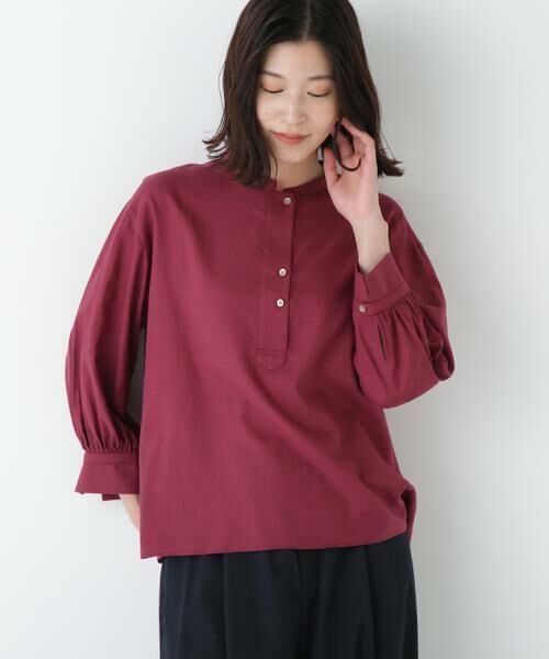 human woman / ヒューマンウーマン シャツ・ブラウス | ◆綿シルクスキッパーブラウス | 詳細20