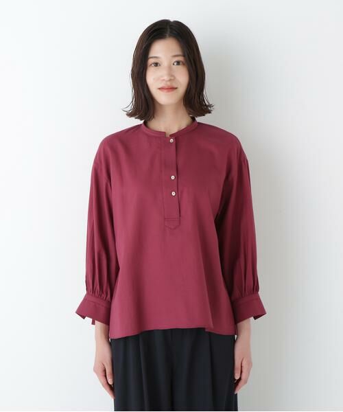 human woman / ヒューマンウーマン シャツ・ブラウス | ◆綿シルクスキッパーブラウス | 詳細22