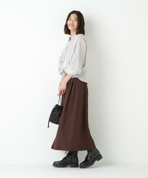 human woman / ヒューマンウーマン シャツ・ブラウス | ◆インドコットンボイルアップリケブラウス | 詳細3