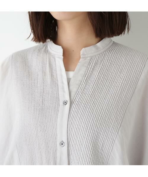 human woman / ヒューマンウーマン シャツ・ブラウス | ◆インドコットンボイルアップリケブラウス | 詳細7