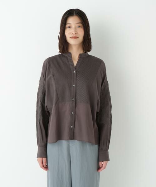 human woman / ヒューマンウーマン シャツ・ブラウス | ◆インドコットンボイルアップリケブラウス | 詳細15