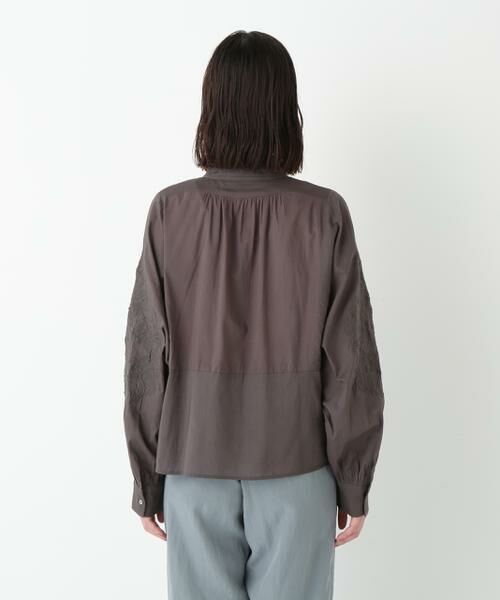 human woman / ヒューマンウーマン シャツ・ブラウス | ◆インドコットンボイルアップリケブラウス | 詳細16