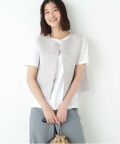 human woman / ヒューマンウーマン シャツ・ブラウス | ◆インドコットンボイルキルティングジレ