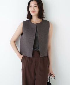 human woman / ヒューマンウーマン シャツ・ブラウス | ◆インドコットンボイルキルティングジレ