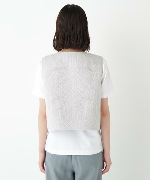 human woman / ヒューマンウーマン シャツ・ブラウス | ◆インドコットンボイルキルティングジレ | 詳細5