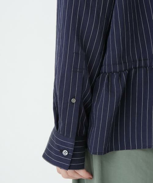 human woman / ヒューマンウーマン シャツ・ブラウス | ◆シアストライプブラウス | 詳細10