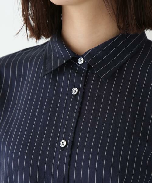 human woman / ヒューマンウーマン シャツ・ブラウス | ◆シアストライプブラウス | 詳細7