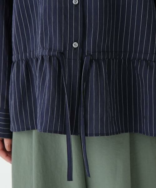 human woman / ヒューマンウーマン シャツ・ブラウス | ◆シアストライプブラウス | 詳細9